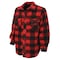 Tough Duck Buffalo Check Fleece Shirt, Red, 2XL i96421 - alternate 1