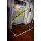 Shurtape Floor Marking Tape, Vinyl, No Legend, Black, Yellow, 2 in W., 4.665IN L., 6.6 mil Thickness, 24 PK 202700 - alternate 3