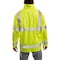 Tingley High Visibility Rain Jacket with Hood, Polyester, Class 3 R, Green/Yellow, S J23122 - alternate 5