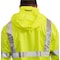 Tingley High Visibility Rain Jacket with Hood, Polyester, Class 3 R, Green/Yellow, S J23122 - alternate 6