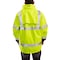 Tingley 3-In-1 High Visibilityt Rain Jacket with Hood, Polyester, Class 3 R, Black/Green/Yellow, S J24172 - alternate 5