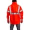 Tingley Arc Flash Flame Resistant Rain Jacket, PVC, Class 3 Orange, S J44129 - alternate 2