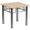 Flash Furniture Square End Table, 21" W, 21" L, 19.75" H, Laminate, Wood Grain JB-6-END-NAT-GG - alternate 6