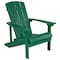 Flash Furniture Charlestown Adirondack Chair, Green Wood, Green Seat, Wood Back, 29.5 W 35 H JJ-C14501-GRN-GG - alternate 3