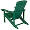 Flash Furniture Charlestown Adirondack Chair, Green Wood, Green Seat, Wood Back, 29.5 W 35 H JJ-C14501-GRN-GG - alternate 7