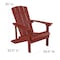 Flash Furniture Adirondack Chair, Red Seat, Wood Back, 29.5 W 33-1/2" L 35 H, Extra Wide and Long JJ-C14501-RED-GG - alternate 5