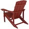Flash Furniture Adirondack Chair, Red Seat, Wood Back, 29.5 W 33-1/2" L 35 H, Extra Wide and Long JJ-C14501-RED-GG - alternate 4