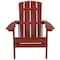 Flash Furniture Adirondack Chair, Red Seat, Wood Back, 29.5 W 33-1/2" L 35 H, Extra Wide and Long JJ-C14501-RED-GG - alternate 10
