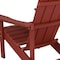 Flash Furniture Adirondack Chair, Red Seat, Wood Back, 29.5 W 33-1/2" L 35 H, Extra Wide and Long JJ-C14501-RED-GG - alternate 7