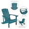 Flash Furniture Charlstwn Adirondack Chair, Sea Foam Wood, Sea Foam Seat, Wood Back, 29.5 W 35 H JJ-C14501-SFM-GG - alternate 4