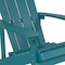 Flash Furniture Charlstwn Adirondack Chair, Sea Foam Wood, Sea Foam Seat, Wood Back, 29.5 W 35 H JJ-C14501-SFM-GG - alternate 2