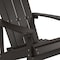 Flash Furniture Charlestown Adirondack Chair, Slate Wood, Slate Gray Seat, Wood Back, 29.5 W 35 H JJ-C14501-SLT-GG - alternate 4