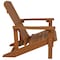 Flash Furniture Charlestown Adirondack Chair, Teak Wood, Teak Seat, Wood Back, 29.5 W 35 H JJ-C14501-TEAK-GG - alternate 3