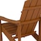 Flash Furniture Charlestown Adirondack Chair, Teak Wood, Teak Seat, Wood Back, 29.5 W 35 H JJ-C14501-TEAK-GG - alternate 10