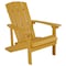 Flash Furniture Charlestown Adirondack Chair, Yellow Wood, Yellow Seat, Wood Back, 29.5 W 35 H JJ-C14501-YLW-GG - alternate 3