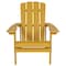 Flash Furniture Charlestown Adirondack Chair, Yellow Wood, Yellow Seat, Wood Back, 29.5 W 35 H JJ-C14501-YLW-GG - alternate 4