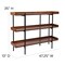Flash Furniture 3 Shelf 35"H Rustic Wood Grain Finish Display Unit JN-2542B3-GG - alternate 9