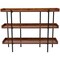 Flash Furniture 3 Shelf 35"H Rustic Wood Grain Finish Display Unit JN-2542B3-GG - alternate 2