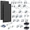Triton Products (2) 18 In. W x 36 In. H Black Steel Square Hole Pegboards 30 pc. LocHook Assortment & Hanging Bin System LB18-BKKit - alternate 6