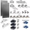 Triton Products (2) 18 In. W x 36 In. Stainless Steel Square Hole Pegboards 32 pc. Stainless LocHook Assortment 3 Hanging Bins, PR LB18-SKit - alternate 4