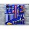Triton Products (2) 24 In. W x 24 In. H Blue Epoxy 18-Gauge Steel Square Hole Pegboards 46 pc. LocHook Assortment LB1-BKit - alternate 3