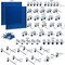 Triton Products (2) 24 In. W x 24 In. H Blue Epoxy 18-Gauge Steel Square Hole Pegboards 46 pc. LocHook Assortment LB1-BKit - alternate 2