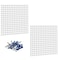 Triton Products (2) 24 In. W x 24 In. H White Epoxy 18-Gauge Steel Square Hole Pegboards Mounting Hardware, PK2 LB1-W - alternate 1