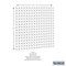 Triton Products (2) 24 In. W x 24 In. H White Epoxy 18-Gauge Steel Square Hole Pegboards Mounting Hardware, PK2 LB1-W - alternate 3