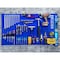 Triton Products (2) 24 In. W x 42-1/2 In. H Blue Epoxy 18-Gauge Steel Square Hole Pegboards 63 pc. LocHook Assortment LB2-BKit - alternate 4