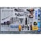 Triton Products (2) 24 In. W x 42-1/2 In. H White Epoxy 18-Gauge Steel Square Hole Pegboards 63 pc. LocHook Assortment LB2-Kit - alternate 4