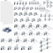 Triton Products (2) 24 In. W x 42-1/2 In. H White Epoxy 18-Gauge Steel Square Hole Pegboards 63 pc. LocHook Assortment LB2-Kit - alternate 3