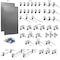 Triton Products (2) 24 In. W x 42-1/2 In. H Stainless Steel Square Hole Pegboards 45 pc. Stainless LocHook Assortment, PR LB2-Skit - alternate 5