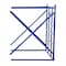 Vestil Add-On Horizontal Bar Storage Rack, 48 in D, 48 in W, 15 Shelves, Blue LBPH-EXT - alternate 5