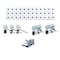 Triton Products White Tool Pegboard Kit with (1) 18 In. x 4.5 In. 18-Gauge Steel Square Hole Pegboard 5 pc. LocHook Assortment LBS18T-WHT - alternate 1