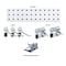 Triton Products White Tool Pegboard Kit with (1) 18 In. x 4.5 In. 18-Gauge Steel Square Hole Pegboard 5 pc. LocHook Assortment LBS18T-WHT - alternate 2