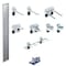 Triton Products Silver Tool Pegboard Kit with (1) 36 In. x 4.5 In. 18-Gauge Steel Square Hole Pegboard 8 pc. LocHook Assortment LBS36T-SLV - alternate 1