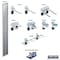 Triton Products Silver Tool Pegboard Kit with (1) 36 In. x 4.5 In. 18-Gauge Steel Square Hole Pegboard 8 pc. LocHook Assortment LBS36T-SLV - alternate 2