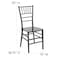 Flash Furniture Hercules Chiavari Chair, Black Back, 15 in W 18-3/4" L 35" H LE-BLACK-M-GG - alternate 5