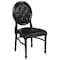 Flash Furniture Tufted Black Dining Chair LE-B-B-T-MON-GG - alternate 2