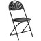 Flash Furniture Folding Chair, Plastic, Fan Back, Black LE-L-4-BK-GG - alternate 6