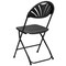 Flash Furniture Folding Chair, Plastic, Fan Back, Black LE-L-4-BK-GG - alternate 7