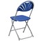 Flash Furniture Folding Chair, Plastic, Fan Back, Blue LE-L-4-BL-GG - alternate 8