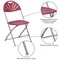 Flash Furniture Folding Chair, Plastic, Burgundy LE-L-4-BUR-GG - alternate 4