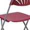 Flash Furniture Folding Chair, Plastic, Burgundy LE-L-4-BUR-GG - alternate 5