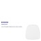 Flash Furniture Fabric Cushion, Snow White, 15"Wx15"Dx2"H LE-L-C-SN-WH-GG - alternate 3