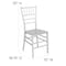 Flash Furniture Hercules Chiavari Chair, 15 in W 18-3/4" L 35" H LE-SILVER-M-GG - alternate 6