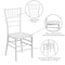 Flash Furniture Hercules Premium Chiavari Chair, White Seat, White Back, 15.75 W 18-1/2" L 36.5 H, Resin Seat LE-WHITE-GG - alternate 7