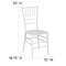 Flash Furniture Hercules Chiavari Chair, White Back, 15 in W 18-3/4" L 35" H LE-WHITE-M-GG - alternate 2