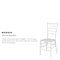 Flash Furniture Hercules Chiavari Chair, White Back, 15 in W 18-3/4" L 35" H LE-WHITE-M-GG - alternate 3