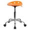 Flash Furniture Tractor Seat and Chrome Stool, Orange LF-214A-ORANGEYELLOW-GG - alternate 9